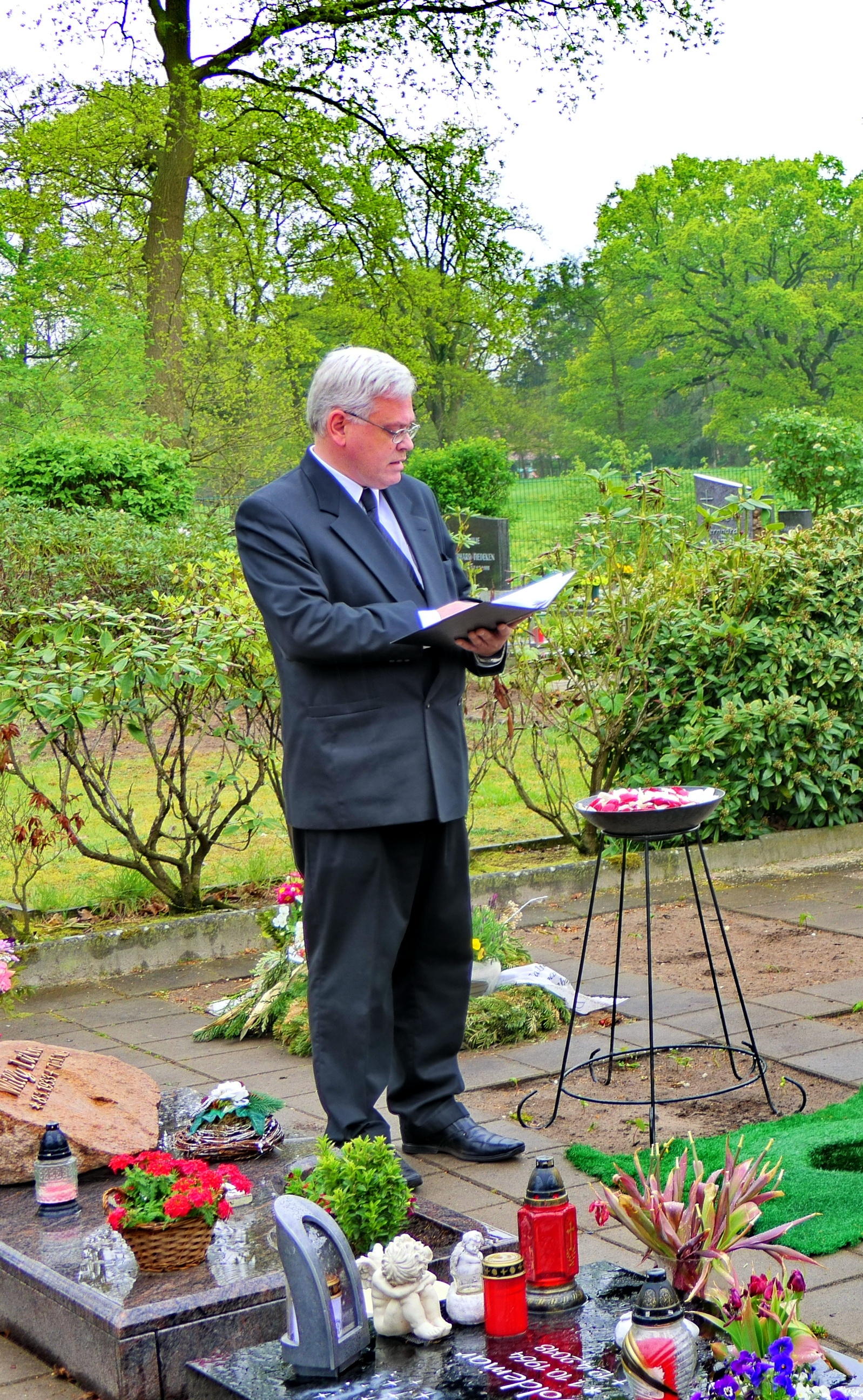 Beisetzung, Abschiedsworte,
Foto: G.Hommes